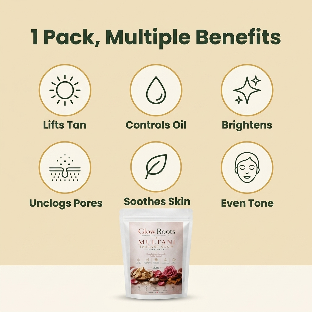 Multani Instant Glow Face Pack